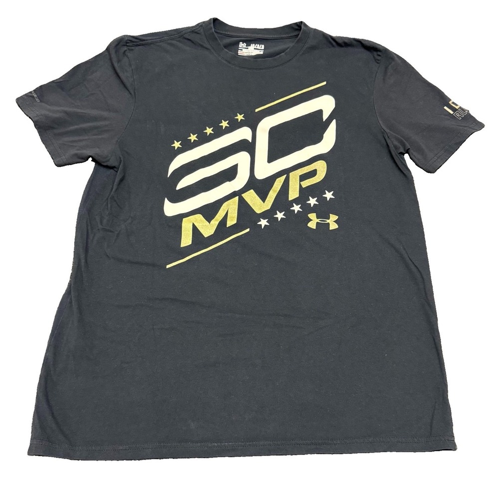 Under Armour Steph Curry MVP Do All Things T-Shirt Black Men's Size Large